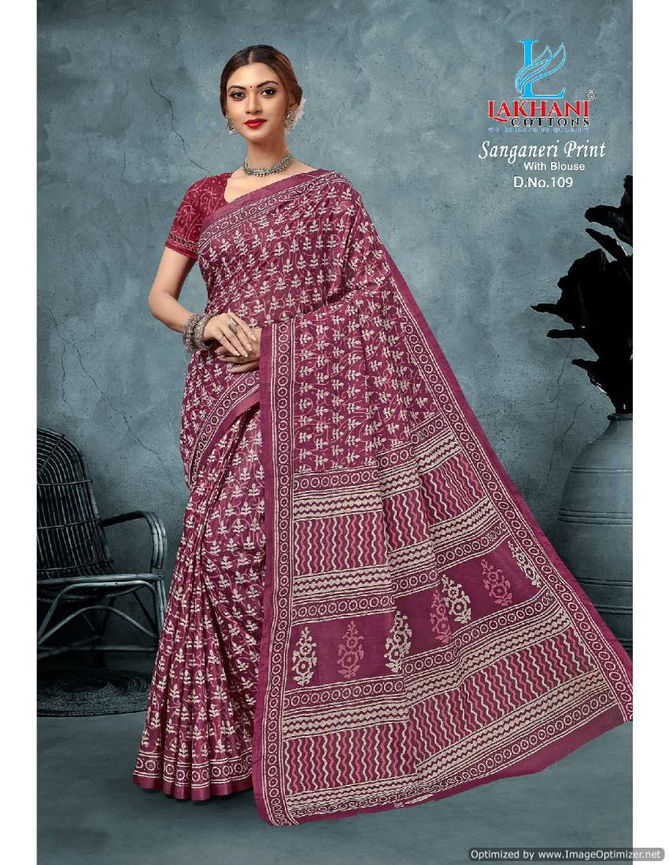 Sanganeri Vol 1 By Lakhani Daily Wear Cotton Sarees Wholesale Online